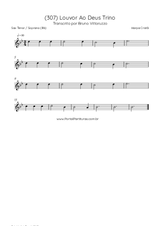 Harpa Cristã  score for Tenor Saxophone Soprano (Bb)