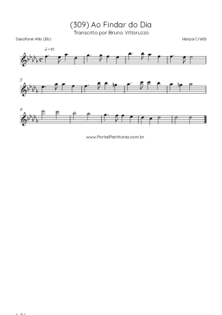 Harpa Cristã  score for Alto Saxophone