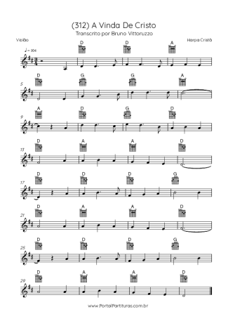 Harpa Cristã  score for Acoustic Guitar