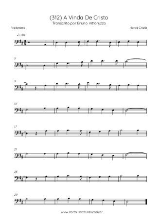 Harpa Cristã  score for Cello