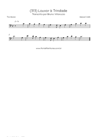 Harpa Cristã  score for Trombone