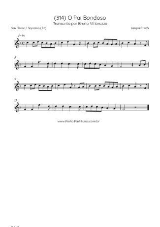 Harpa Cristã  score for Tenor Saxophone Soprano (Bb)