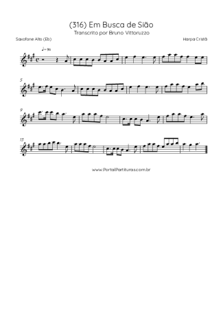 Harpa Cristã  score for Alto Saxophone