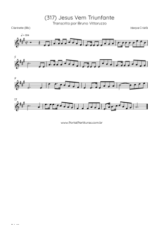 Harpa Cristã  score for Clarinet (Bb)