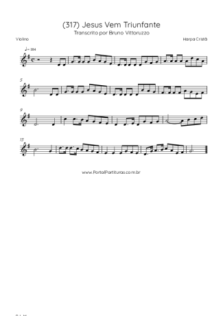 Harpa Cristã  score for Violin