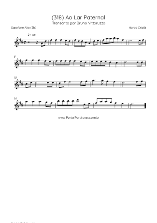 Harpa Cristã  score for Alto Saxophone