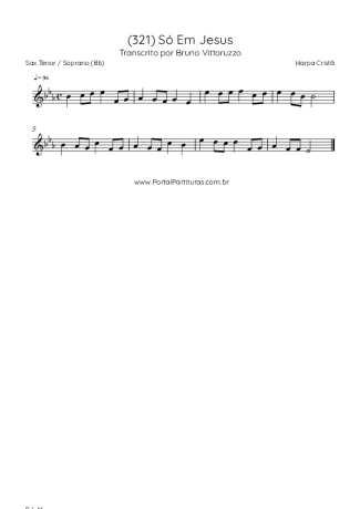 Harpa Cristã  score for Tenor Saxophone Soprano (Bb)