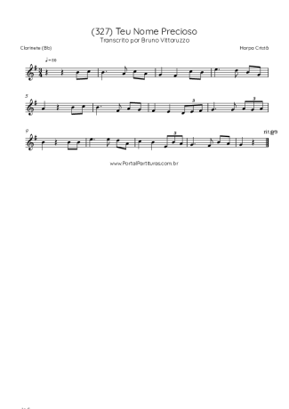 Harpa Cristã  score for Clarinet (Bb)