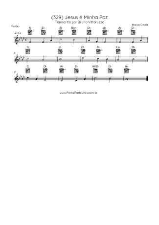 Harpa Cristã  score for Acoustic Guitar
