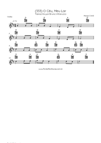 Harpa Cristã  score for Acoustic Guitar