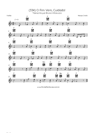 Harpa Cristã  score for Acoustic Guitar