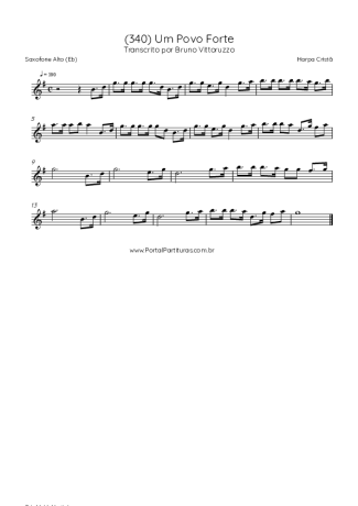 Harpa Cristã  score for Alto Saxophone