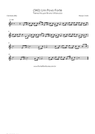 Harpa Cristã  score for Clarinet (Bb)