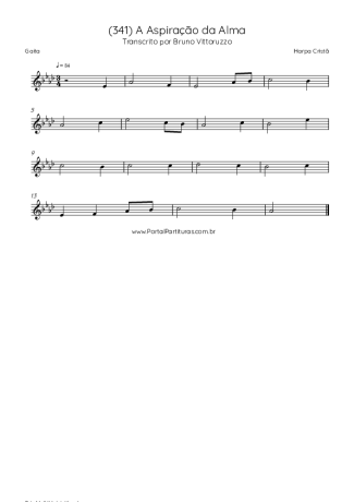 Harpa Cristã (341) A Aspiração Da Alma score for Harmonica