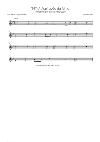 Harpa Cristã  score for Tenor Saxophone Soprano (Bb)