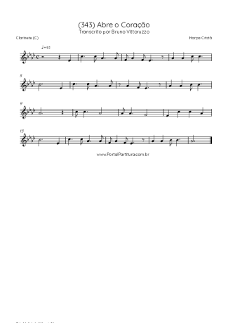 Harpa Cristã  score for Clarinet (C)
