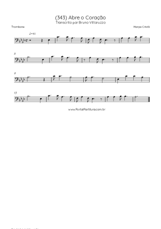 Harpa Cristã  score for Trombone