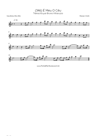 Harpa Cristã  score for Alto Saxophone