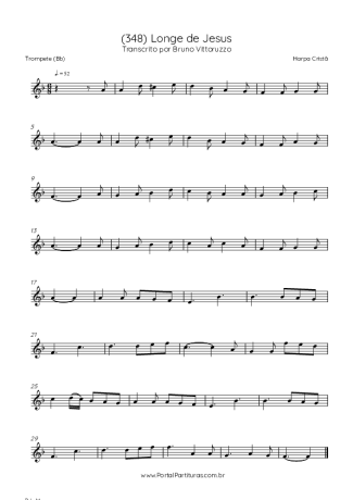Harpa Cristã (348) Longe De Jesus score for Trumpet