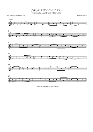 Harpa Cristã  score for Tenor Saxophone Soprano (Bb)