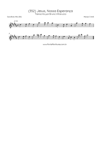 Harpa Cristã  score for Alto Saxophone