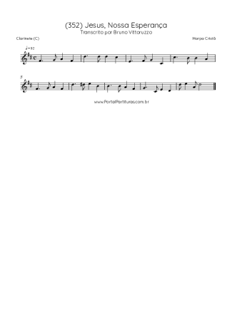 Harpa Cristã  score for Clarinet (C)