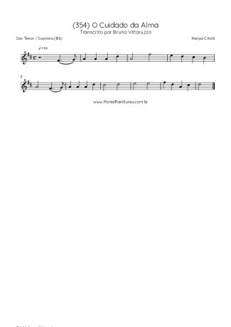 Harpa Cristã  score for Tenor Saxophone Soprano (Bb)