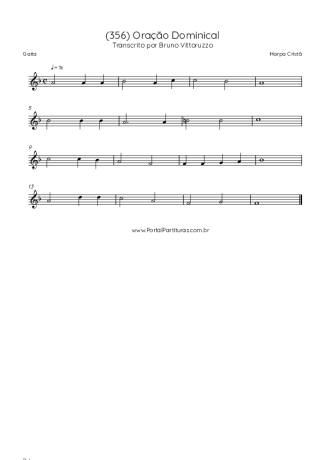 Harpa Cristã (356) Oração Dominical score for Harmonica