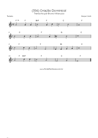 Harpa Cristã (356) Oração Dominical score for Keyboard