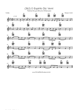 Harpa Cristã  score for Acoustic Guitar