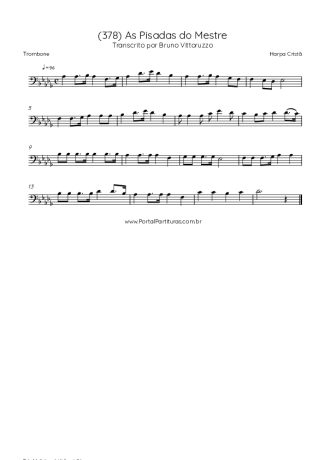 Harpa Cristã (378) As Pisadas Do Mestre score for Trombone