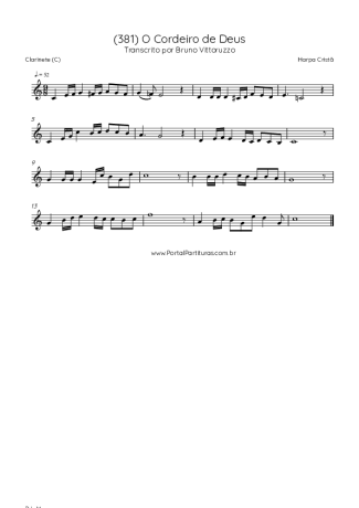 Harpa Cristã  score for Clarinet (C)