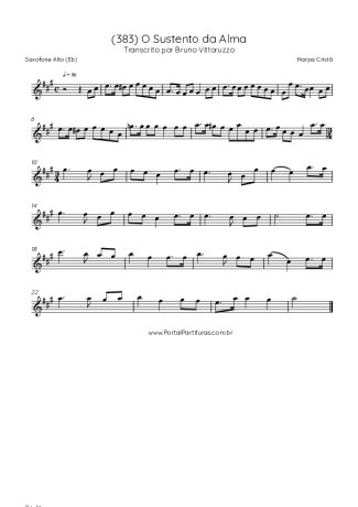 Harpa Cristã  score for Alto Saxophone