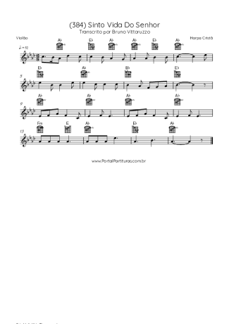 Harpa Cristã  score for Acoustic Guitar