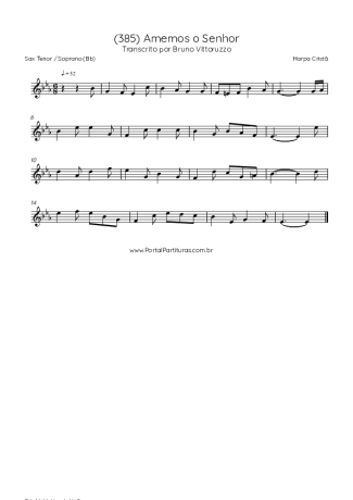 Harpa Cristã  score for Tenor Saxophone Soprano (Bb)