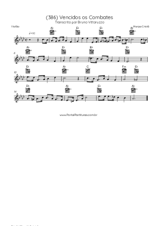 Harpa Cristã  score for Acoustic Guitar