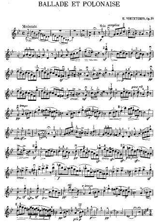 Henri Vieuxtemps  score for Violin