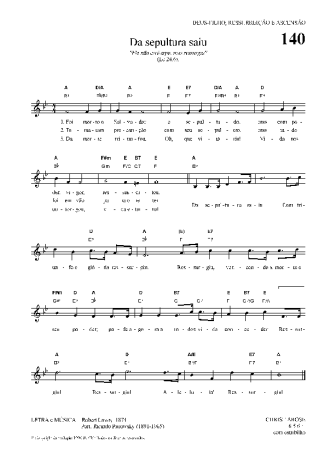 Hinário Para o Culto Cristão Da Sepultura Saiu score for Keyboard