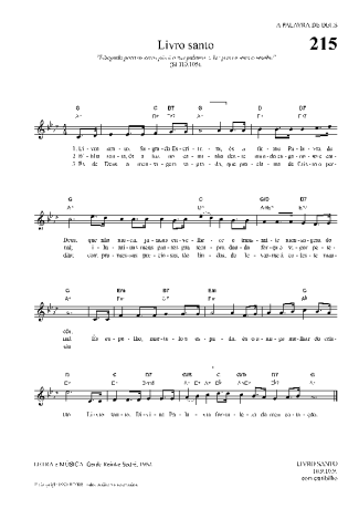 Hinário Para o Culto Cristão Livro Santo score for Keyboard