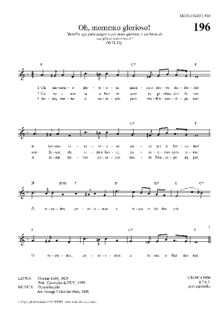 Hinário Para o Culto Cristão  score for Keyboard