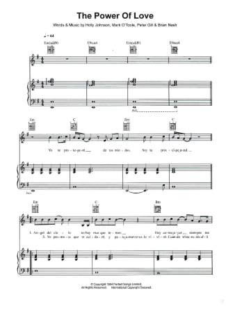 Il Divo  score for Piano