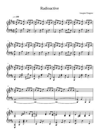 Imagine Dragons  score for Piano