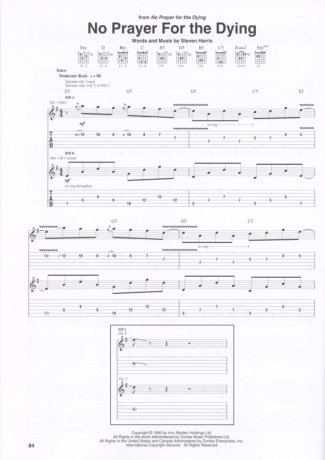 Iron Maiden  score for Guitar