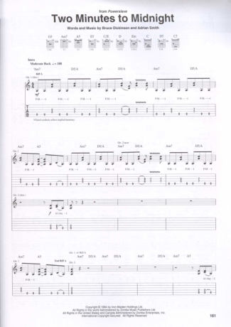 Iron Maiden  score for Guitar