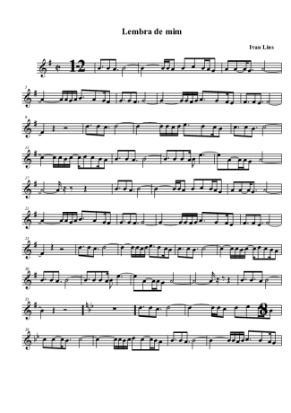 Ivan Lins  score for Tenor Saxophone Soprano (Bb)