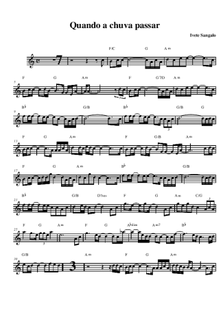 Ivete Sangalo  score for Alto Saxophone