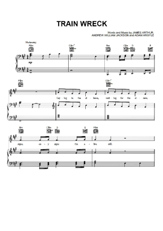 James Arthur  score for Piano