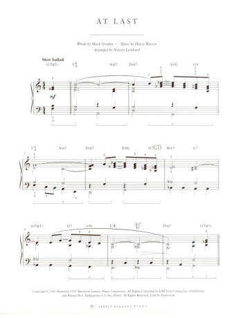 Jazz Standard  score for Piano