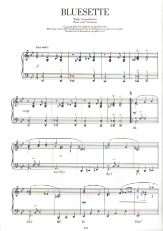 Jazz Standard  score for Piano