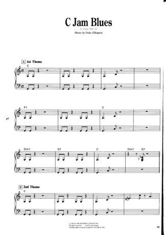 Jazz Standard  score for Piano